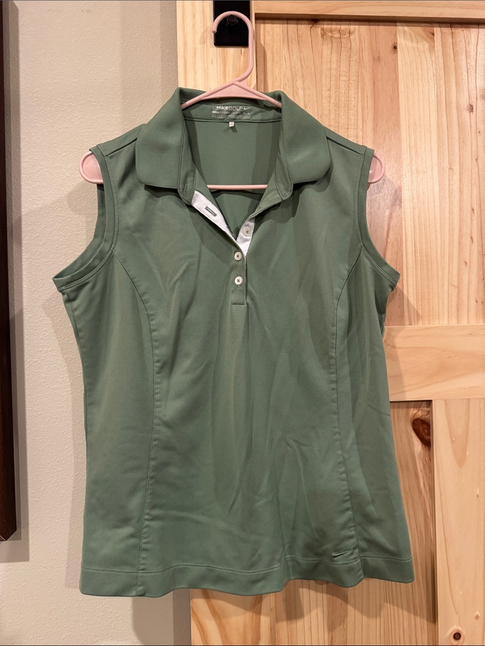 Nike Women's Golf Sleeveless Polo Tank — Green